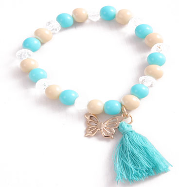 bracelet Golden butterfly and tassle