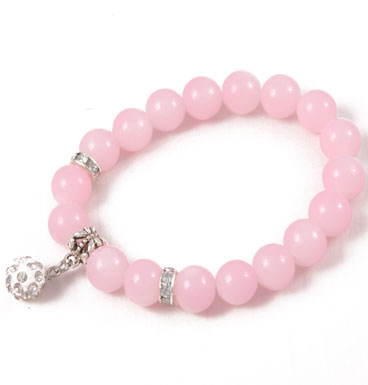 bracelet Soft color and strass ball II