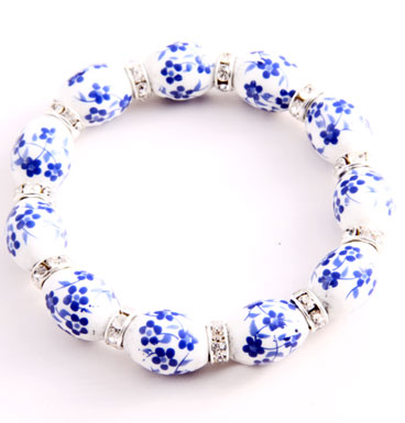 Bracelet strass & forget-me-nots II