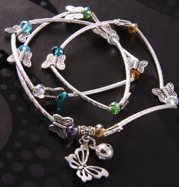 Armband en ketting butterfly shadow