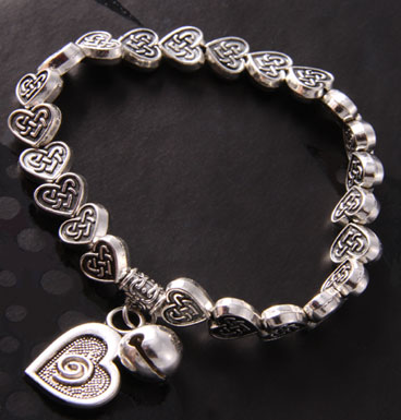 Bracelet Celtic heart and bell