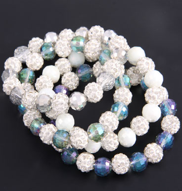 Armband Shamballa and crystallen