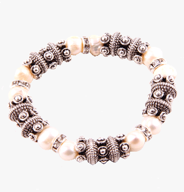 Armband Ethnic & freshwater pearls