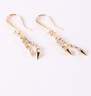 Earrings double spiked