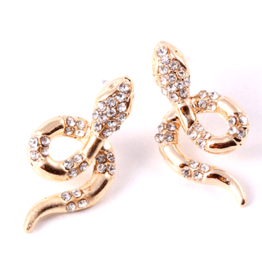 Earrings strass serpent