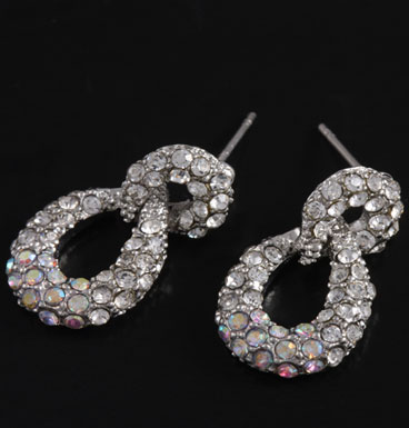 Earrings Infinity strass