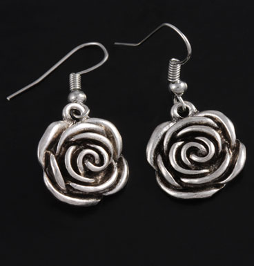 Earrings Silver rose