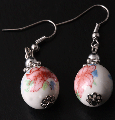 Earrings Pink China