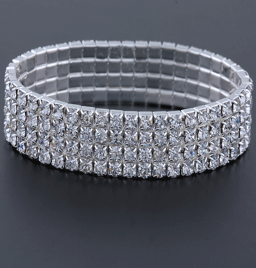 Bracelet Strass Strap 4 lines - small stones