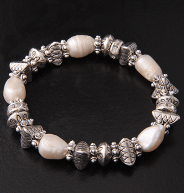 Armband Pearl & Strass II