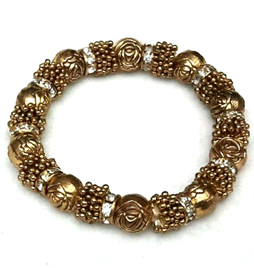 Bracelet Roses & Porky Pine Gold