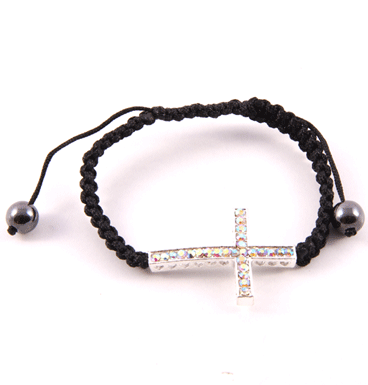 Armband Strass Cross