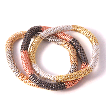 Bracelet 3 times tri-color