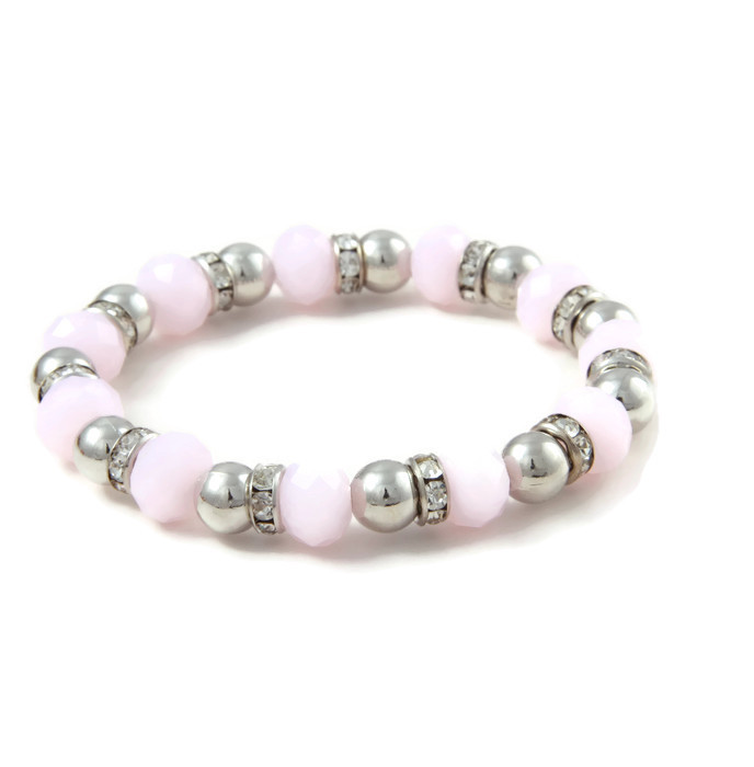 Bracelets Strass and Soft Pink Crystals