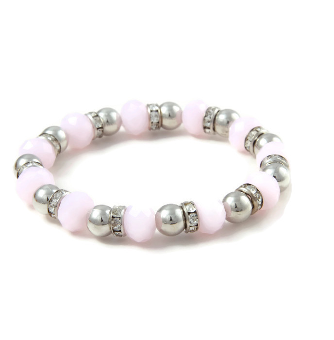 Armband Strass and Soft Pink Crystals