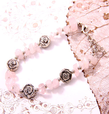 Armband Tumble Stones and Roses