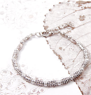 Armband silver beads