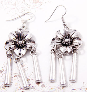 Earrings Dangling Flower