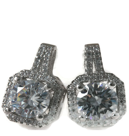 Earrings Squared Diamond