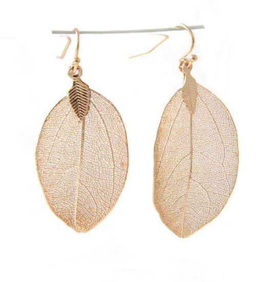 Earrings Natural Leaf Small