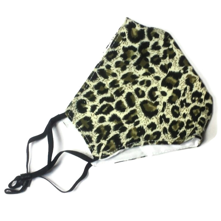 Mask panther print green