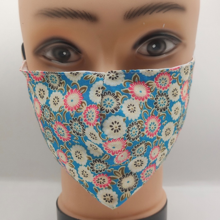 Mask Flowers Blue