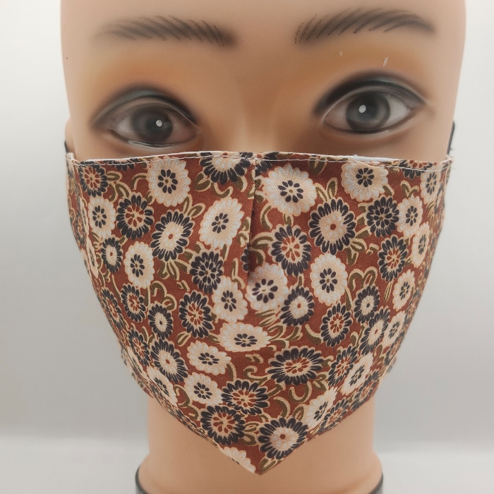 Mask Flowers Brown