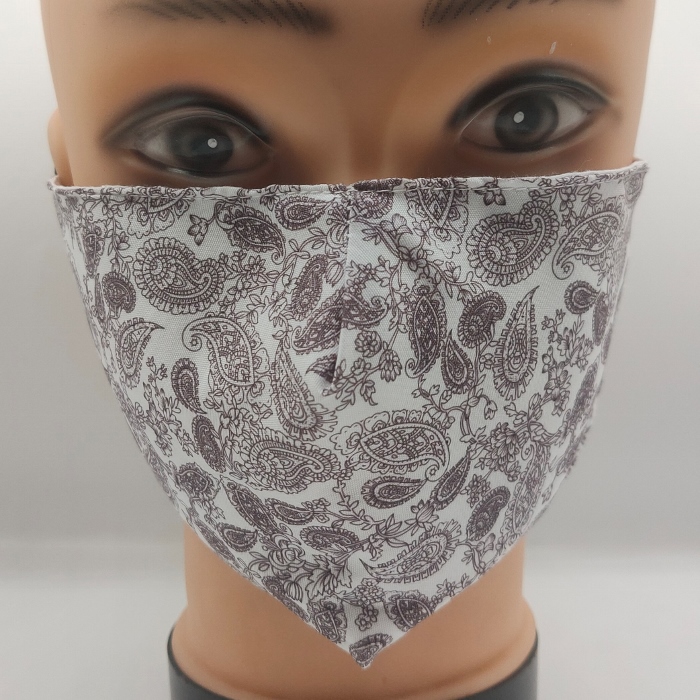 Mask Pretty Paisley Grey