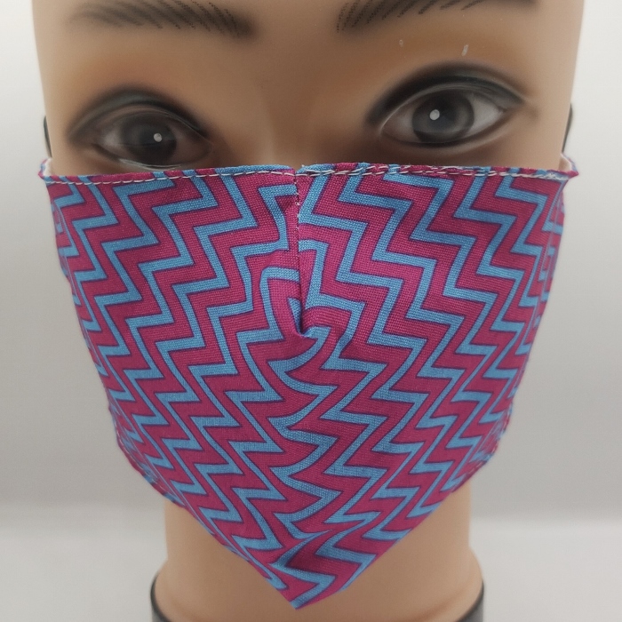 Mask Zig Zag pink