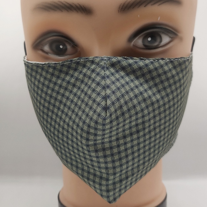 Mask checkered green