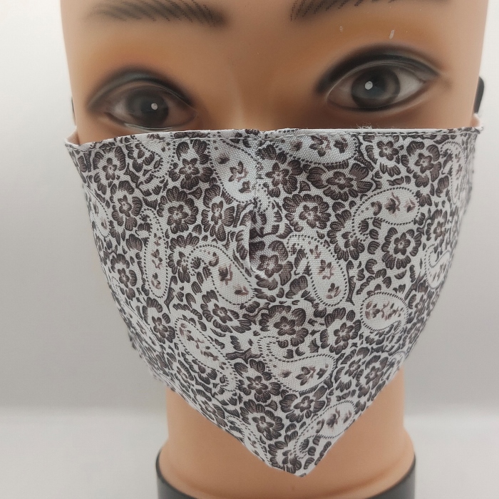 Mask Paisley & forget me not black