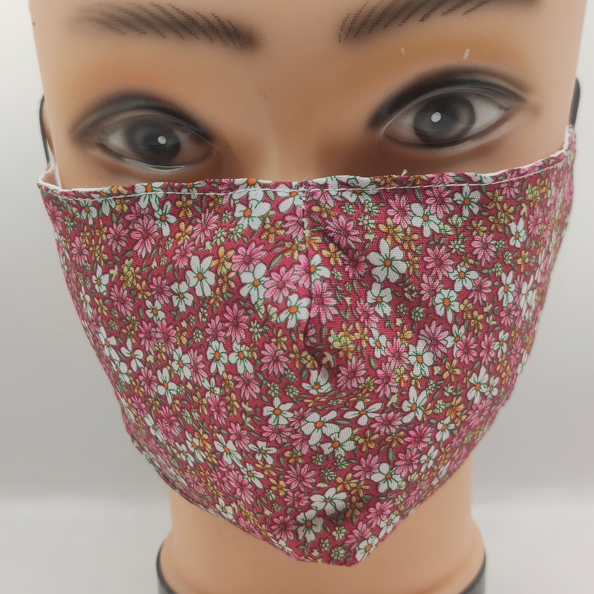 Mask Sweet flowers pink & red