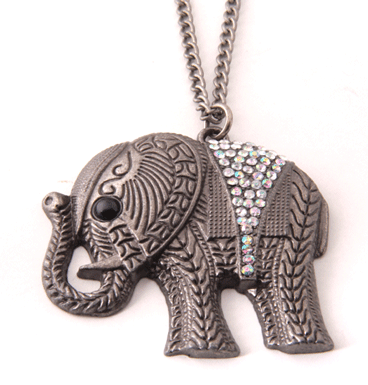 Ketting Art Deco Elephant