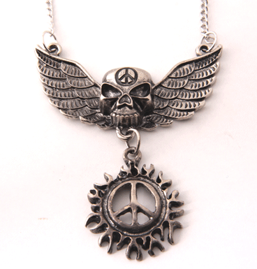 Necklace peacefull skull