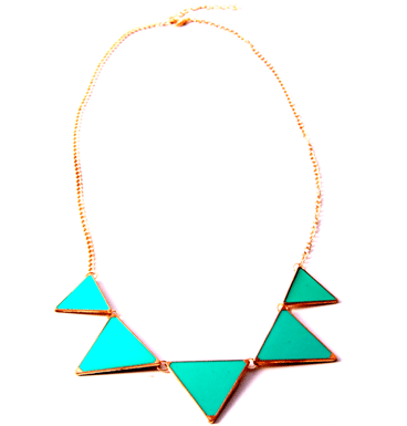 Necklace Colored Triangles