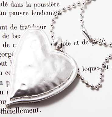 Necklace My big silver heart