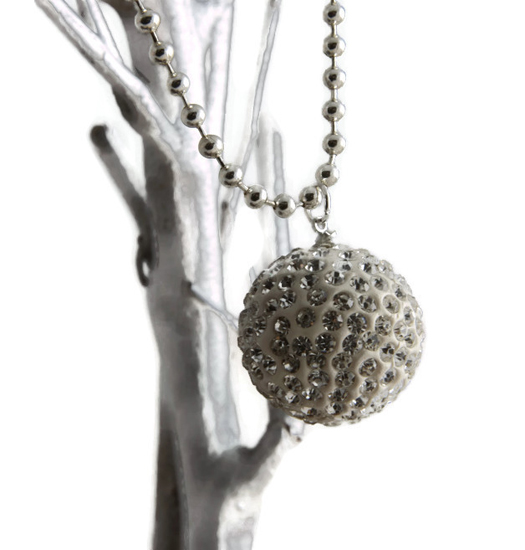 Necklace Shamball glitter ball