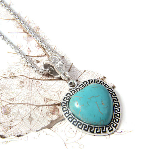 Necklace Turquoise Heart