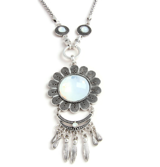 Ketting Moonflower I set met oorbellen