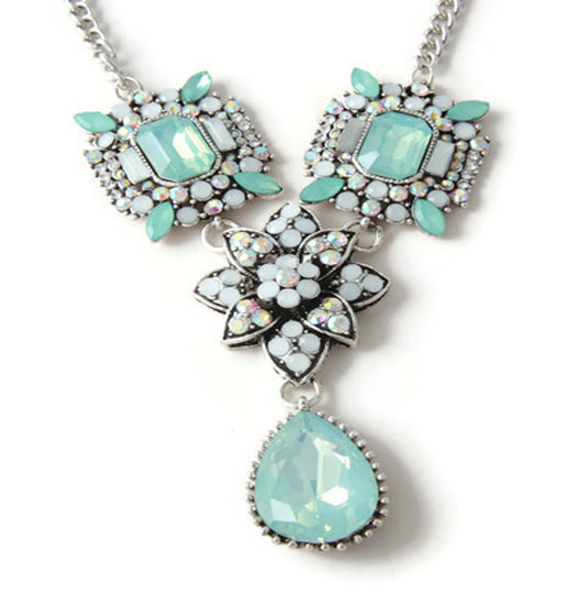 Ketting Sea Green and Opal