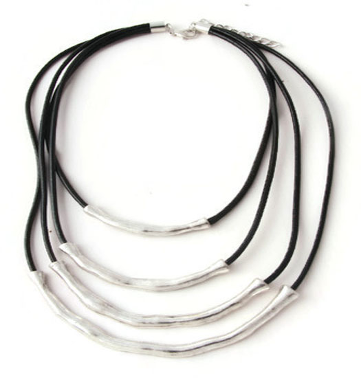 Necklace Layered Leather