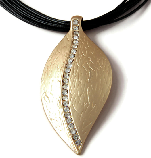 Necklace Sparkling Leaf