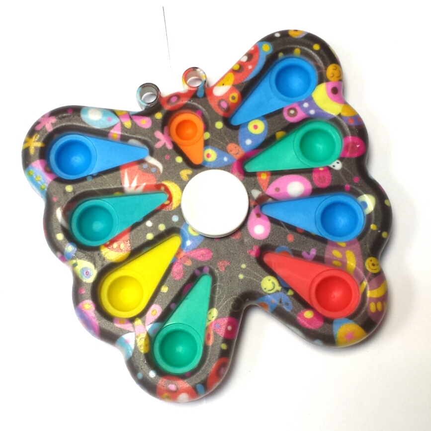 Big butterfly spinner+8 pop it print