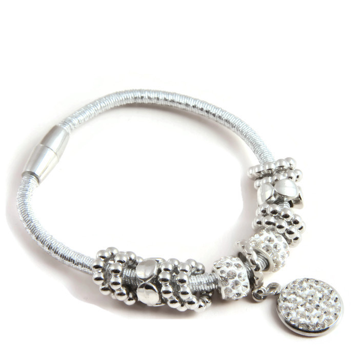 Bracelet Charms and strass cirle