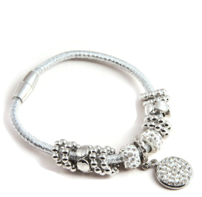 Armband Charms and strass cirle