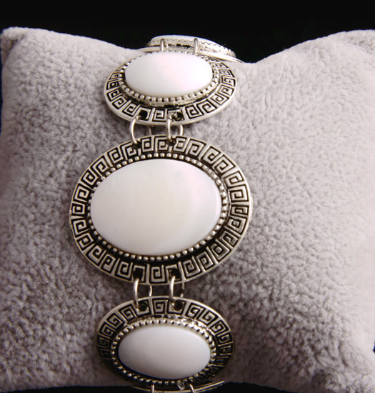 Armband LinkWhite - oval