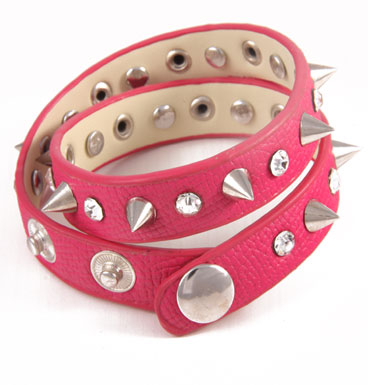 armband wrap spike & strass