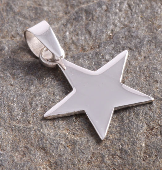 Zilveren Luck Charm Hanger Ster