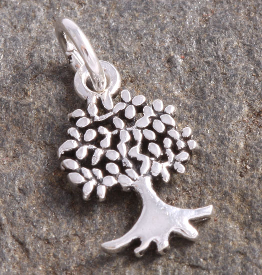 Zilveren Luck Charm Hanger Tree of Life 2