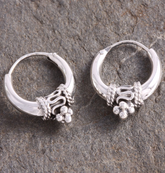 Silver Bali Earrings